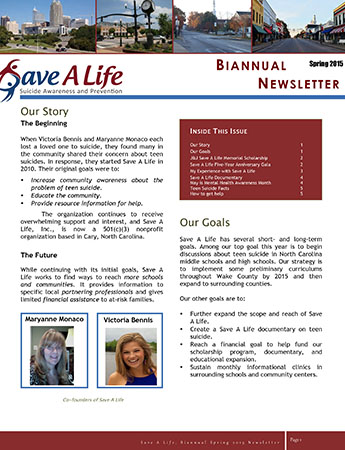 Microsoft Word - Save A Life Newsletter.docx